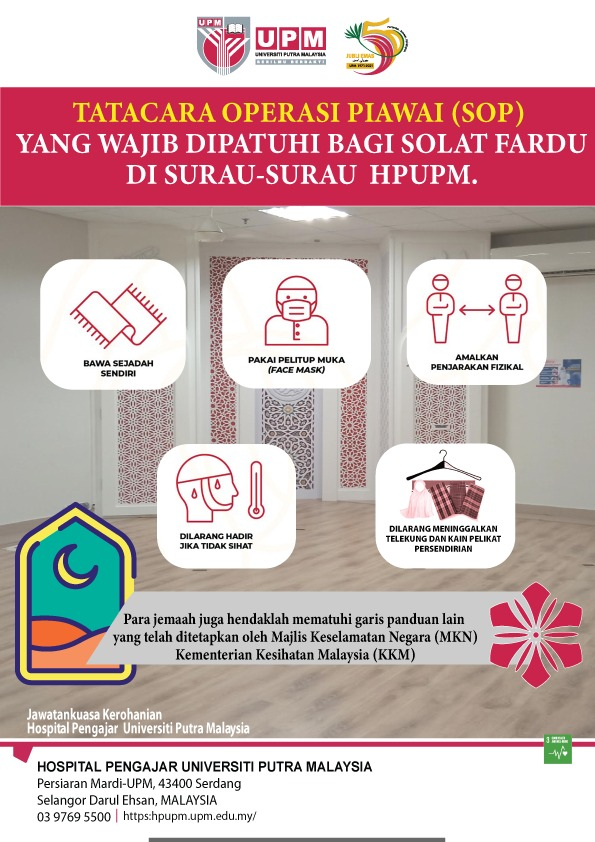 SOP Aktiviti & Solat Fardu Surau-Surau HPUPM
